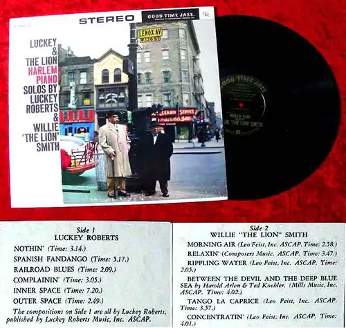 LP Luckey Roberts & Willie "The Lion" Smith: Luckey & The Lion (Good Time Jazz)