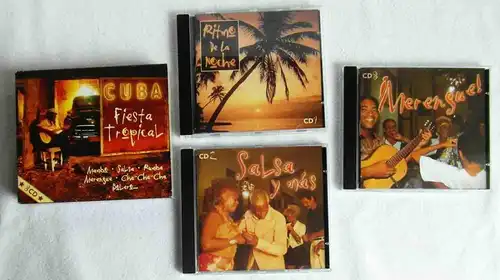 3CD Box Cuba Fiesta Tropical - Mambo Salsa Rumba Merengue Bolero Cha Cha Cha...