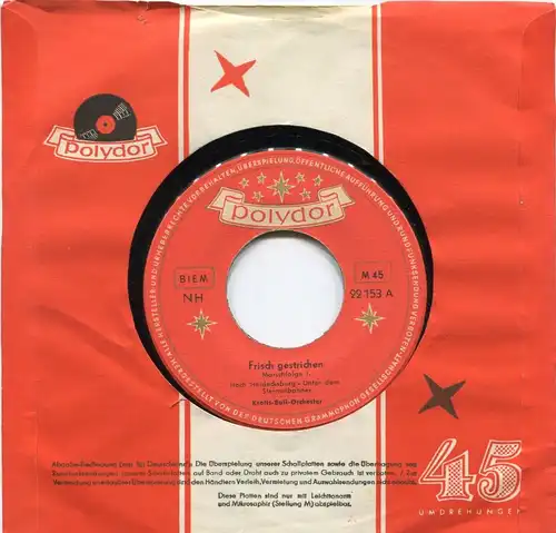 Single Krolls Ball Orchester: Frisch gestrichen (Polydor 22 153) D