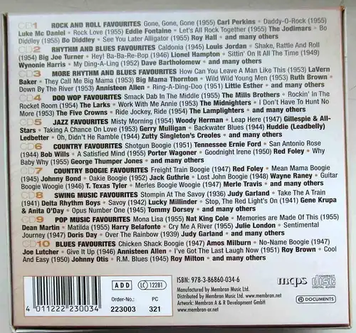 10CD Box Oldies But Goldies  feat Elvis Presley Bo Diddley Fats Domino....