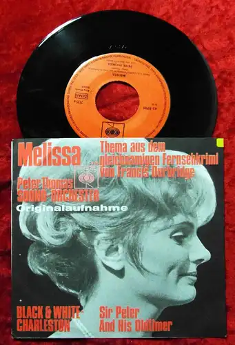 Single Peter Thomas: Melissa  (aus dem TV-Mehrteiler Francis Durbridge) D 1966