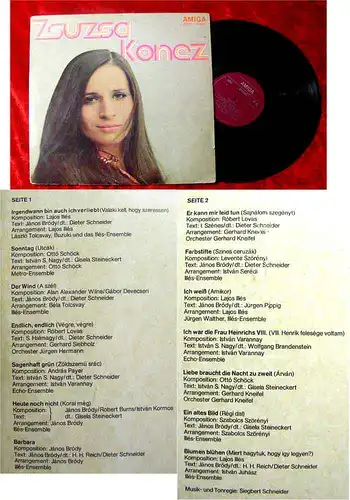 LP Zsuzsa Koncz (1972) (Amiga) DDR