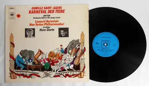 LP Karneval der Tiere mit Hans Clarin / Leonard Bernstein (CBS S 72 567)