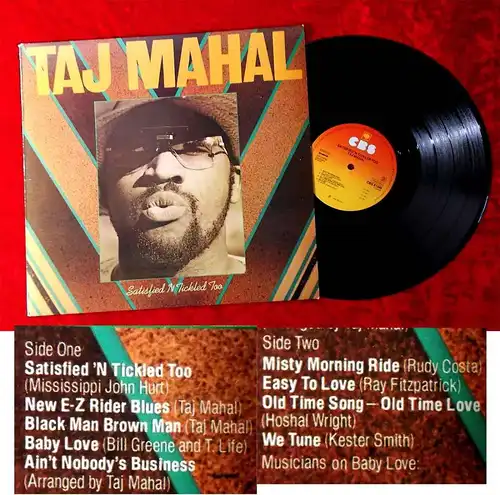 LP Taj Mahal: Satisfied ´N Tickled Too (CBS 81346) NL 1976