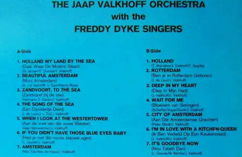 LP Jaap Valkhoff Orchestra w/ Freddy Dyke Singers: Remember Holland (Marktown)