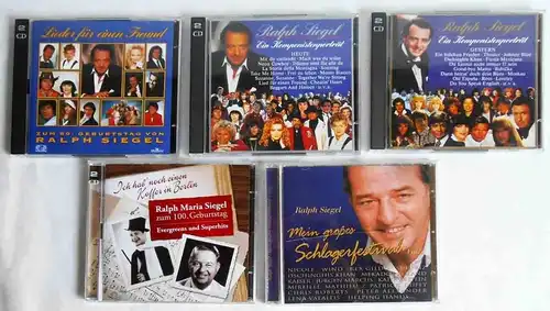 9 CD´s  Ralph Siegel & Ralph Maria Siegel - Sammlung -