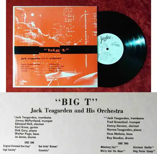25cm LP Jack Teagarden: Big T  (Jazztone J-1033) US