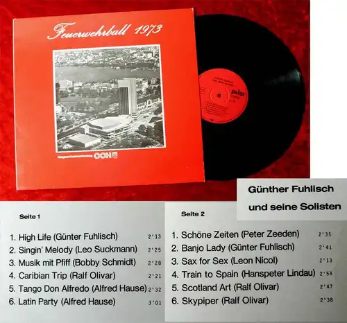 LP Feuerwehrball 1973 - CCH Hamburg - mit Günther Fuhlisch & seinen Solisten