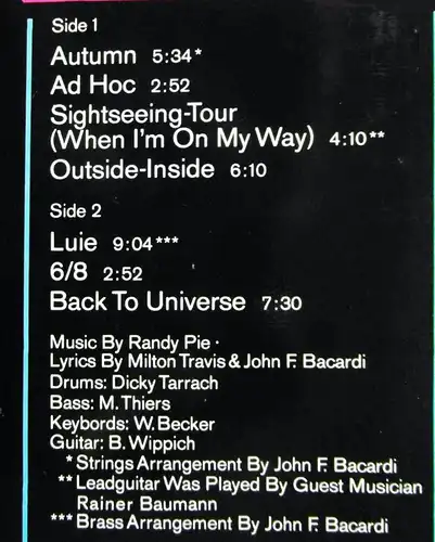 LP Randy Pie: Same (Zebra 2949 015) D 1974