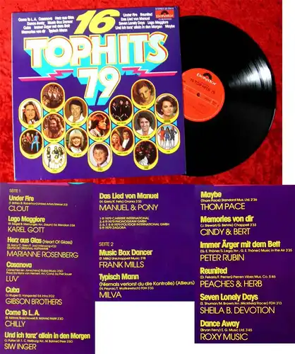 LP 16 Top Hits ´79 (Polydor 30 264 6 Club Edition) D 1979 feat Chilly Siw Inger