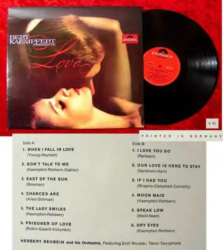 LP Herbert Rehbein: Bert Kaempfert presents Love (Polydor 46 444) D 1964