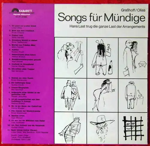 LP Songs für Mündige (Polydor 47 805) Hans Last (D)