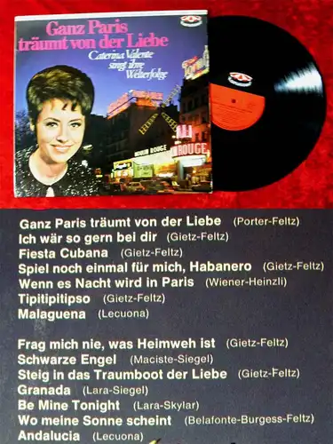 LP Caterina Valente: Ganz Paris träumt von der Liebe (Karussell 635 037) D