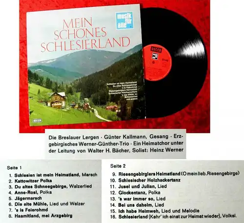 LP Mein schönes Schlesierland - Breslauer Lergen Günter Kallmann (Decca ND 184)