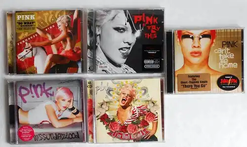 5 CD´s  & DVD Pink  - Sammlung -