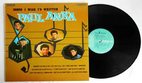 LP Paul Anka: Songs I Wish I´d Written (RCA Camden CDS 1070) UK 1970