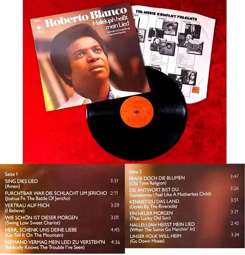 LP Roberto Blanco: Hallelujah heißt mein Lied (CBS S 65 472) D 1972