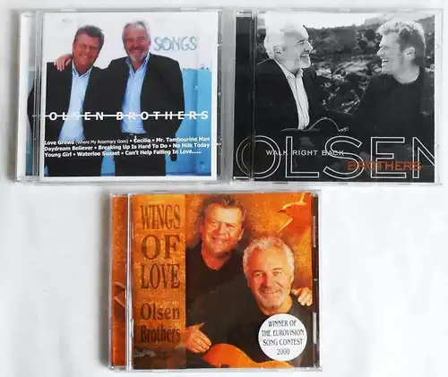 3 CD´s Olsen Brothers  - Sammlung  -