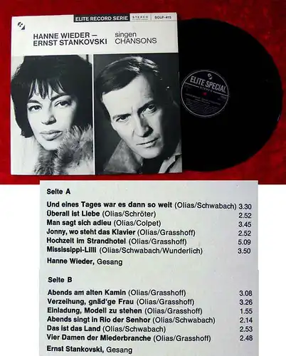 LP Hanne Wieder & Ernst Stankovski singen Chansons (Elite Special SOLP-415)