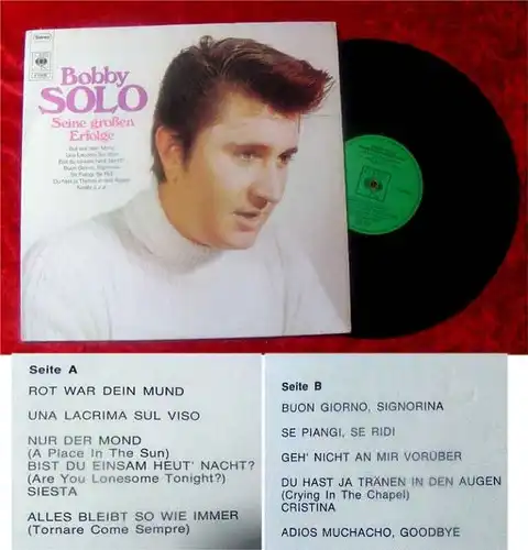 LP Bobby Solo Seine großen Erfolge