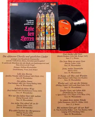 LP Lobe den Herren - die schönsten Choräle und geistliche Lieder (Polydor) D