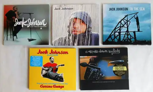 5 CD´s  Jack Johnson  - Sammlung  -