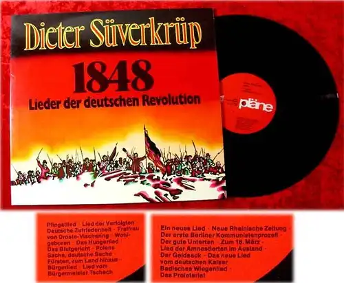 LP Dieter Süverkrüp 1848 Lieder zur deutschen Revolutio