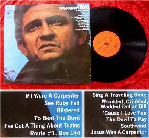 LP Johnny Cash Hello Im Johnny Cash (CBS)