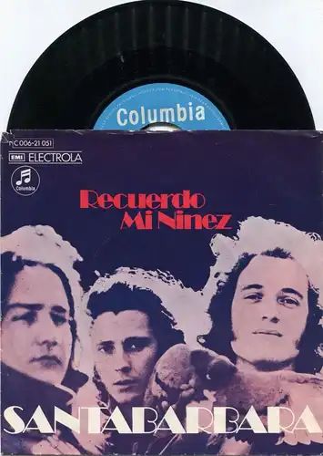 Single Santabarbara: Recuerdo Mi Ninez (Columbia 1C 006-21 051) D 1973