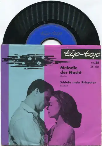 Singlefolie Bob Astor: Melodie der Nacht (Tip Top Nr. 28 / 45-2147) D 1960