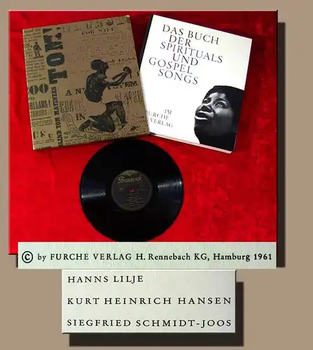 Das Buch der Spiritual & Gospel Songs mit 25cm Schallplatte Brunswick im Schuber