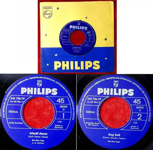 Single Five Tops: Glaub daran (Philips 345 786 PF) D