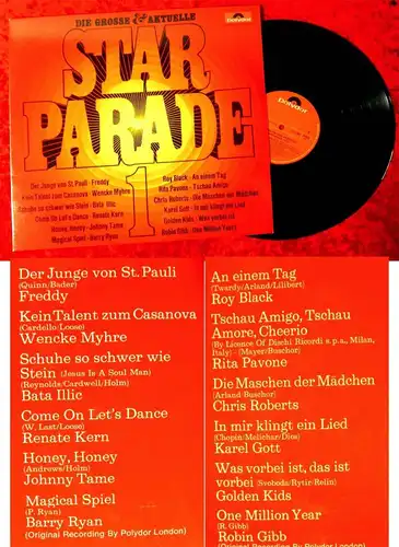 LP Große & Aktuelle Starparade 1 (Polydor2371 001) D 1972
