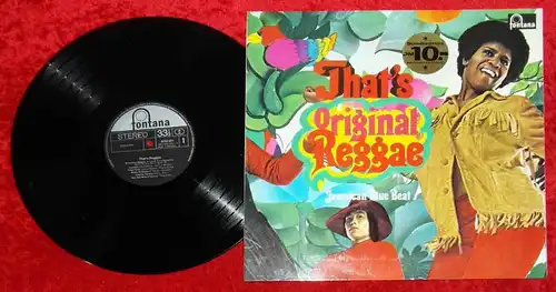 LP That´s Original Reggae - Jamaican Blue Beat (Fontana 6445 001) mit Poster
