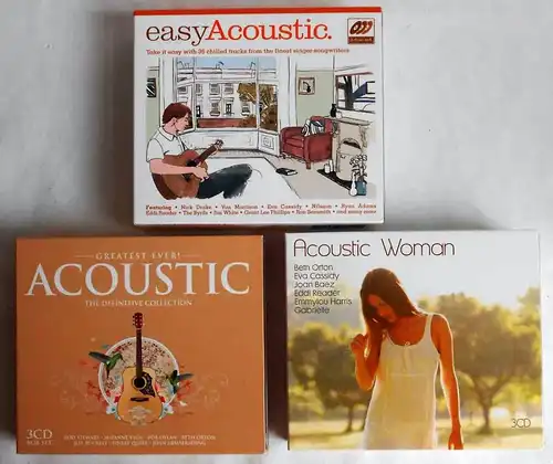 3 CD Boxen (9 CD´s) Acoustic - Easy Acoustic - Acoustic Woman