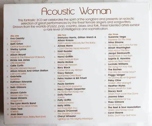 3 CD Boxen (9 CD´s) Acoustic - Easy Acoustic - Acoustic Woman