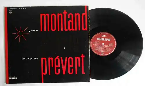 LP Yves Montand Chante Jacques Prevert (Philips L 77.479 L) F 1962