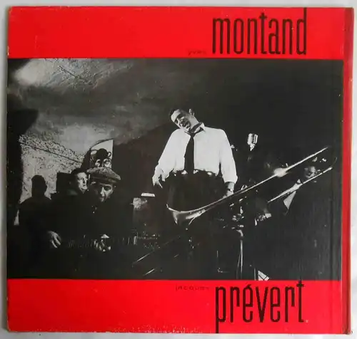 LP Yves Montand Chante Jacques Prevert (Philips L 77.479 L) F 1962