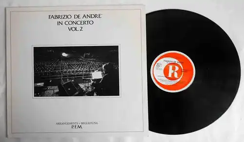 LP Fabrizio de Andre In Concerto Vol. 2 (Dischi 0065.019) D 1980