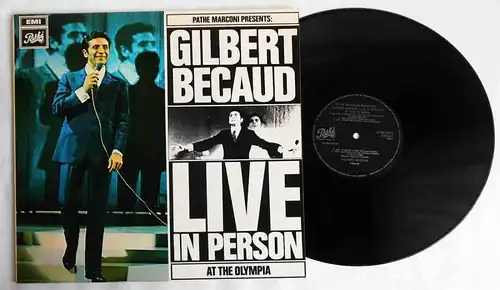 LP Gilbert Becaud: Live In Person at the Olympia (EMI Pathé 5C 056-10 377) NL