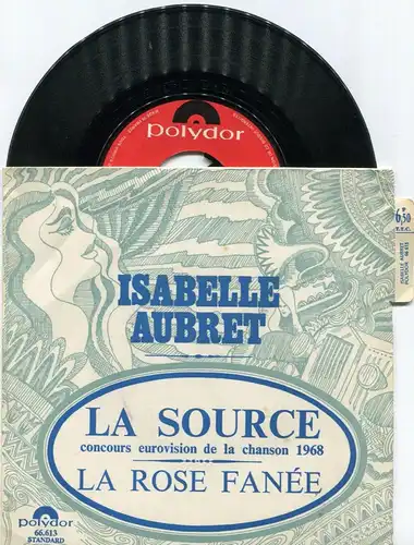 Single Isabelle Aubret: La Source (Polydor 66.613) F 1968