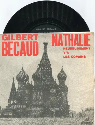 Single Gilbert Becaud: Nathalie (HMV 7MQ 1902) Italy