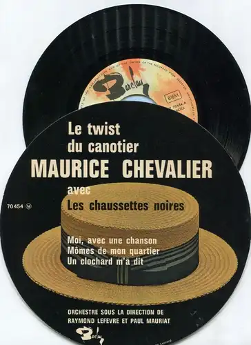 EP Maurice Chevalier: Le twist Du Canotier (Barclay 70 454)  F - Rundcover -