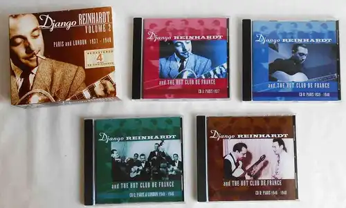 4CD Box Django Reinhardt Vol. 2 - Paris and London 1937 - 1948 (JSP) 2001