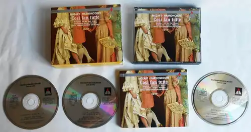 3CD Box Cosi Fan Tutte - Charlotte Margiono Nikolaus Harnoncourt (Teldec) 1991