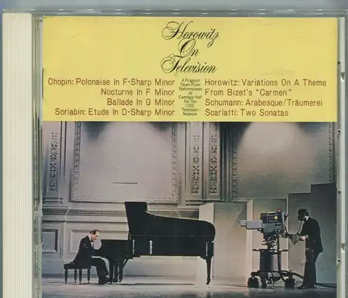 CD Vladimir Horowitz On Television (CBS Sony) Japan 1985