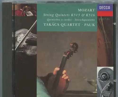 CD Takacs Quartet Gyorgy Pauk: Mozart - String Quintets KV 515/516 (Decca) 1992