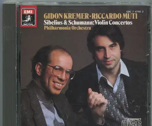 CD Gidon Kremer Riccardo Muti: Sibelius & Schumann (EMI) Japan 1983