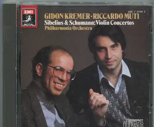 CD Gidon Kremer Riccardo Muti: Sibelius & Schumann (EMI) Japan 1983 