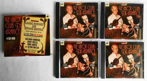 4CD Box Le Hot Club de France - Django Reinhardt Stephane Grappelli